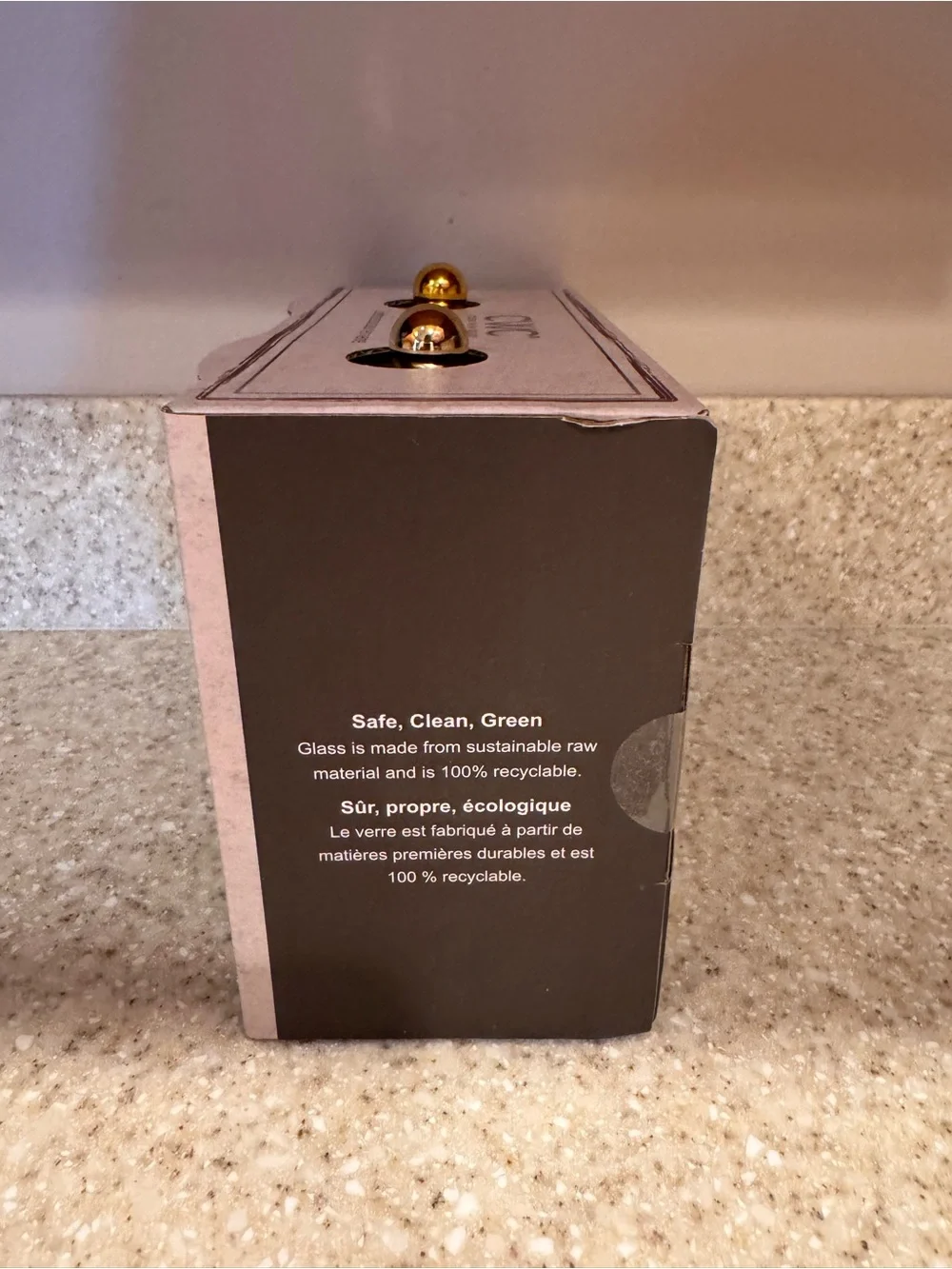 Cook With Color Grey Glass Spider Embossed Canister Set with Gold Lids - 2 Piece